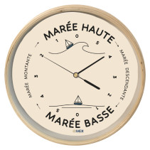 RELOJ DE MAREA EN MADERA