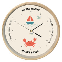RELOJ DE MAREA EN MADERA