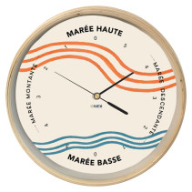 RELOJ DE MAREA EN MADERA