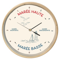 RELOJ DE MAREA EN MADERA
