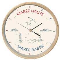 RELOJ DE MAREA EN MADERA